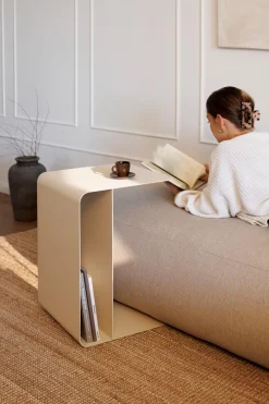 Outlet Metallbude Beistelltisch Cosmo Cashew