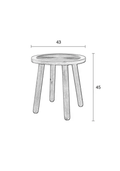 Outlet DAHEIM Beistelltisch Dendron Mango