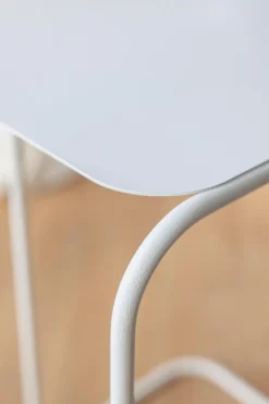 Clearance Metallbude Beistelltisch Denya Weiß