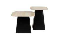 Hot Zuiver Beistelltisch 2er-Set Baru Travertin