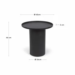New Kave Home Beistelltisch Fleksa Schwarz