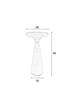 Discount DAHEIM Beistelltisch Floss Weiß