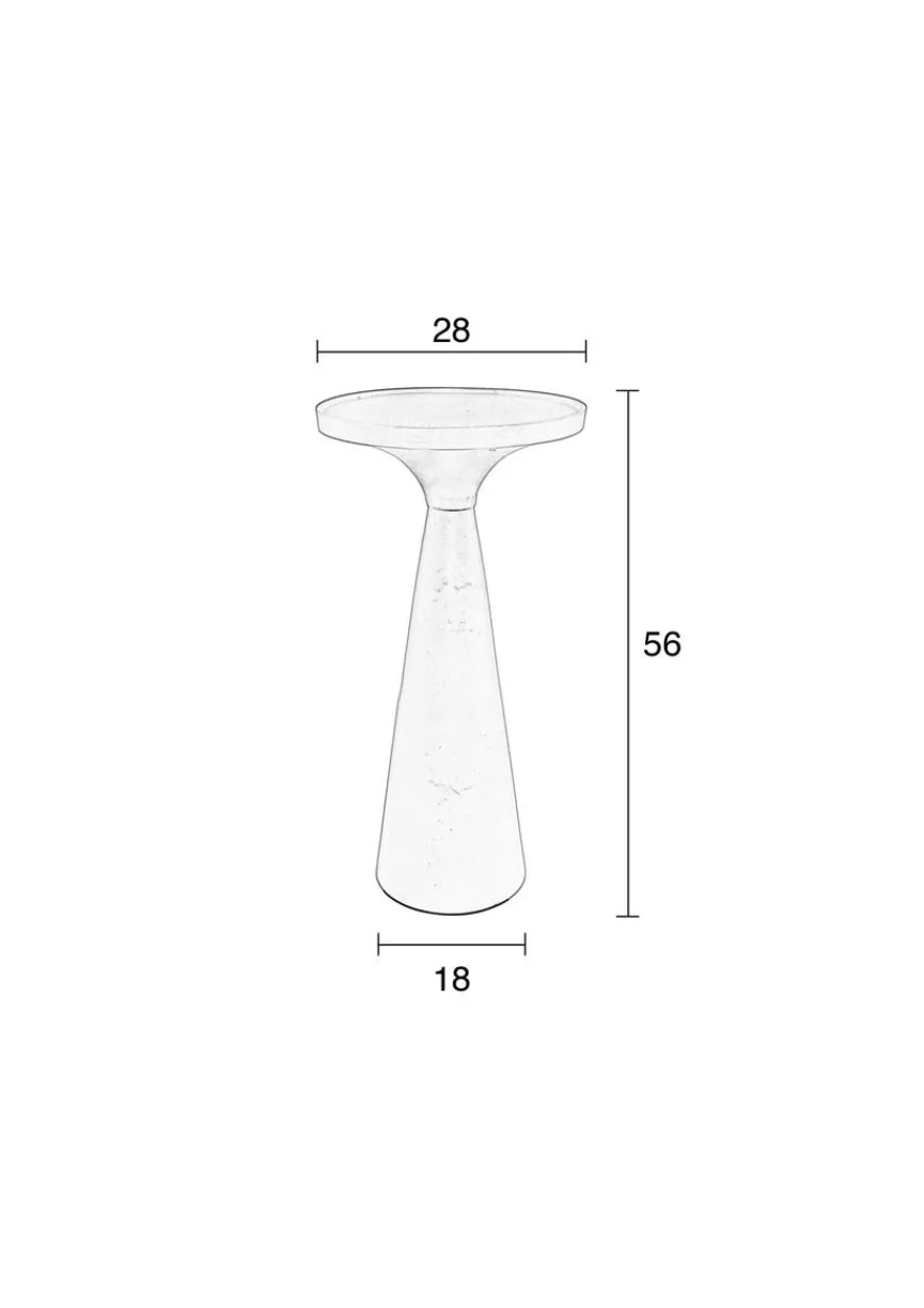 Discount DAHEIM Beistelltisch Floss Weiß