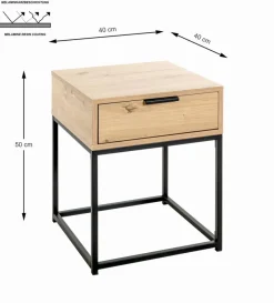 Hot Haku Beistelltisch Malmö Eiche