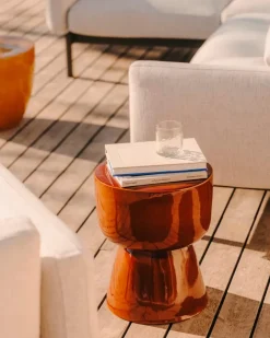 Kave Home Beistelltisch Mesquida Braun