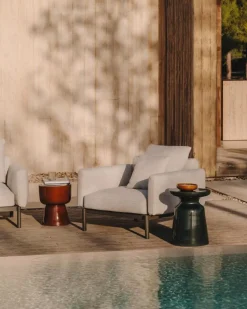 Kave Home Beistelltisch Mesquida Braun