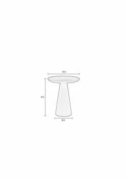 Best Zuiver Beistelltisch Ringar Elfenbein