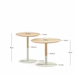 Clearance Kave Home Beistelltisch Watse 2er Set Eiche