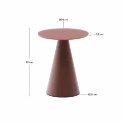 New Kave Home Beistelltisch Wilshire Terrakotta