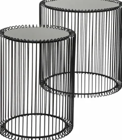 KARE DESIGN Beistelltisch Wire Black 79578 2er Set