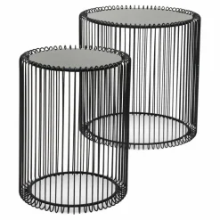 KARE DESIGN Beistelltisch Wire Black 79578 2er Set