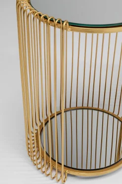 KARE DESIGN Beistelltisch Wire Double 87673 2er Set Messing