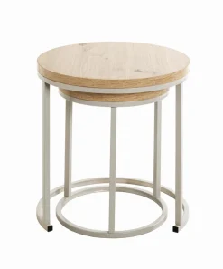 Hot Haku Beistelltisch-Set Levi Eiche