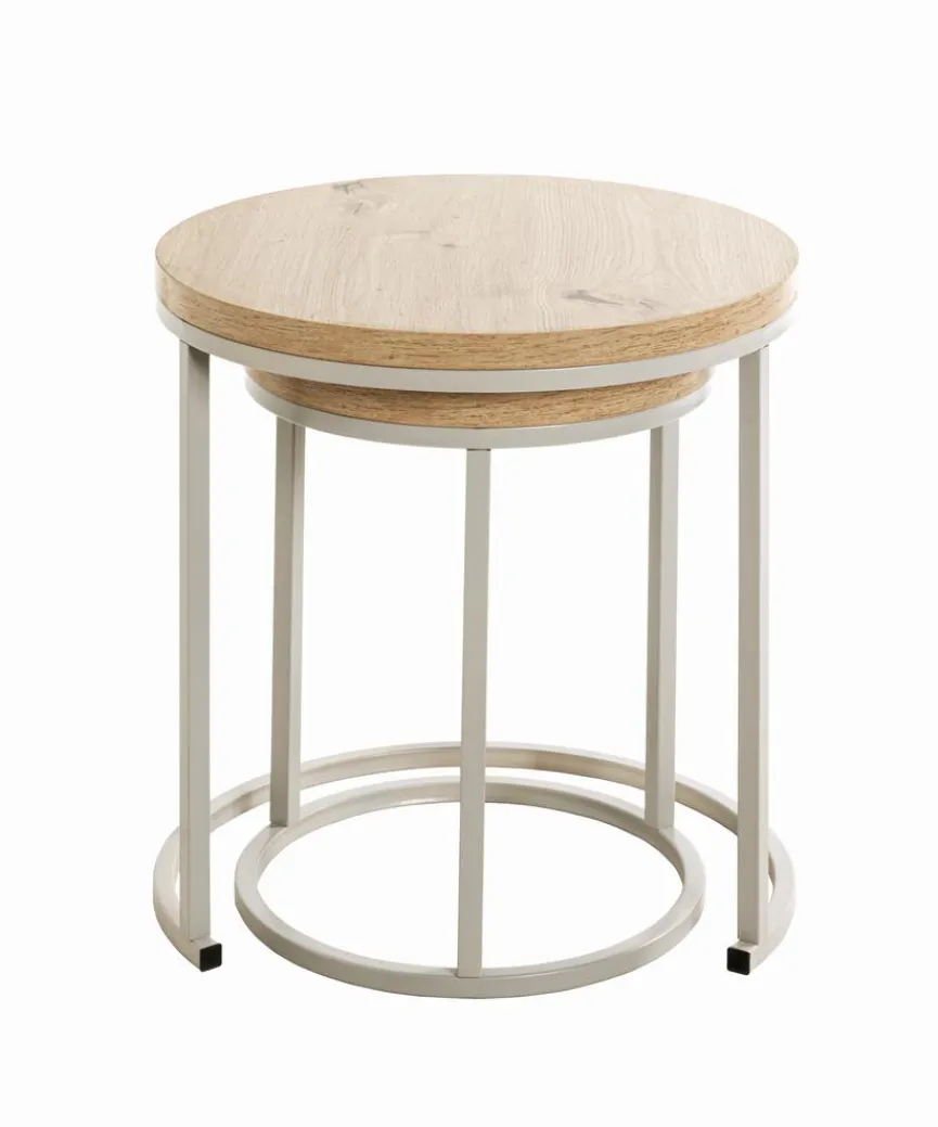 Hot Haku Beistelltisch-Set Levi Eiche