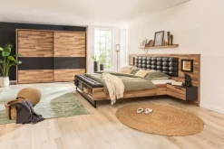 New FORTE Bett Fayola 180 x 200 cm Schwarz