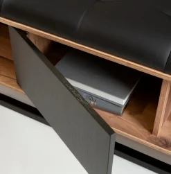 New FORTE Bett Fayola 180 x 200 cm Schwarz