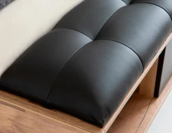 New FORTE Bett Fayola 180 x 200 cm Schwarz