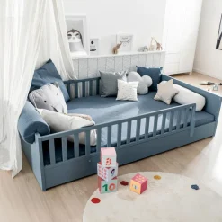 Paidi Bett Little Flo 140 x 200 cm Mattblau