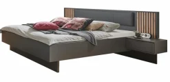 Outlet WIMEX Bett mit Nachttischen Ancona 180 x 200 cm Graphit