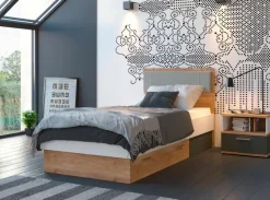 Kinder Wójcik Bett mit Polsterkopfteil Twenty 90 x 200 cm