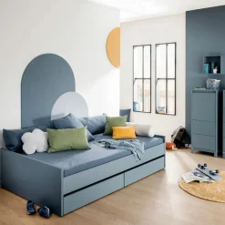 Hot Paidi Bettkasten Little Flo Mattblau