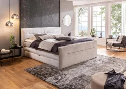 Online Boxspringbett Elma 160 x 200 cm Silver