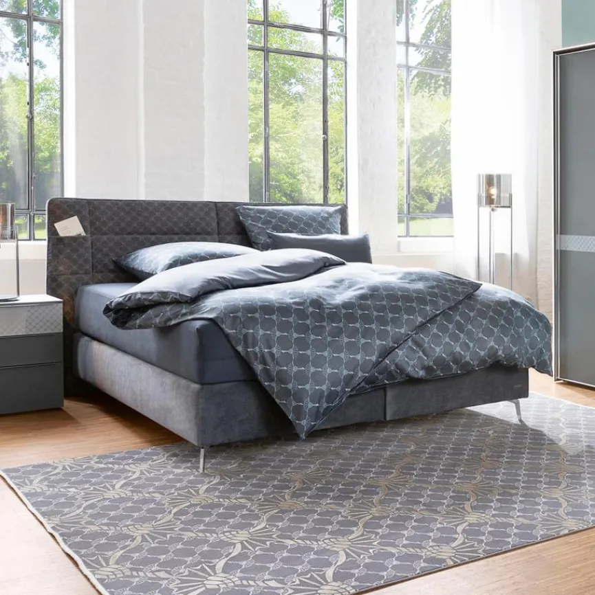 Online JOOP! Boxspringbett Bags 180 x 200 cm Anthrazit