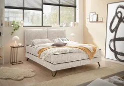 Online set one by Musterring Boxspringbett Baldwin 180 x 200 cm Ivory