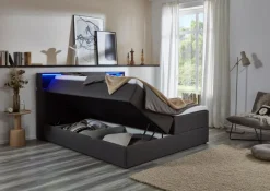 Sale meise.möbel Boxspringbett Caja 180 x 200 cm Anthrazit