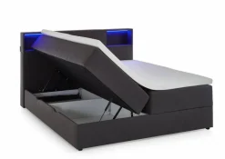 Sale meise.möbel Boxspringbett Caja 180 x 200 cm Anthrazit