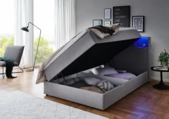 Clearance meise.möbel Boxspringbett Caja 120 x 200 cm Hellgrau