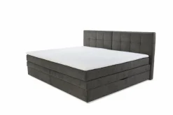 Outlet Boxspringbett Casa Grande 240 x 200 cm Dunkelgrau