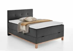 Best meise.möbel Boxspringbett Catania 140 x 200 cm Anthrazit