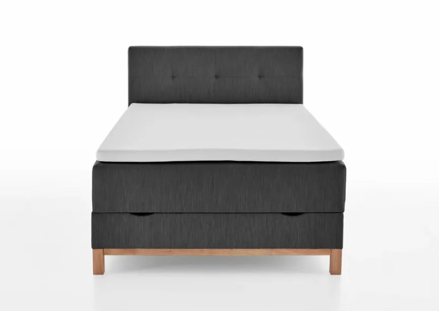 Best meise.möbel Boxspringbett Catania 140 x 200 cm Anthrazit