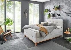 Outlet meise.möbel Boxspringbett Catania 120 x 200 cm Grau