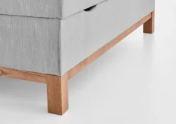 Outlet meise.möbel Boxspringbett Catania 120 x 200 cm Grau