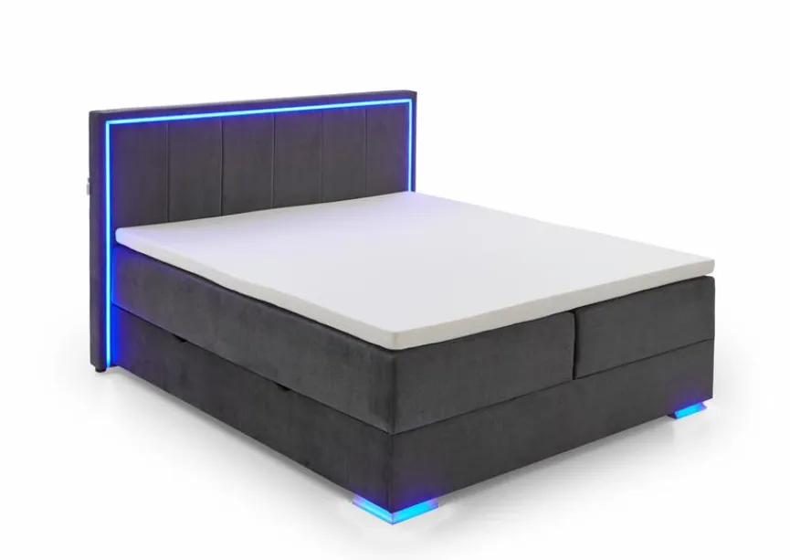 meise.möbel Boxspringbett Colorado II 180 x 200 cm Anthrazit
