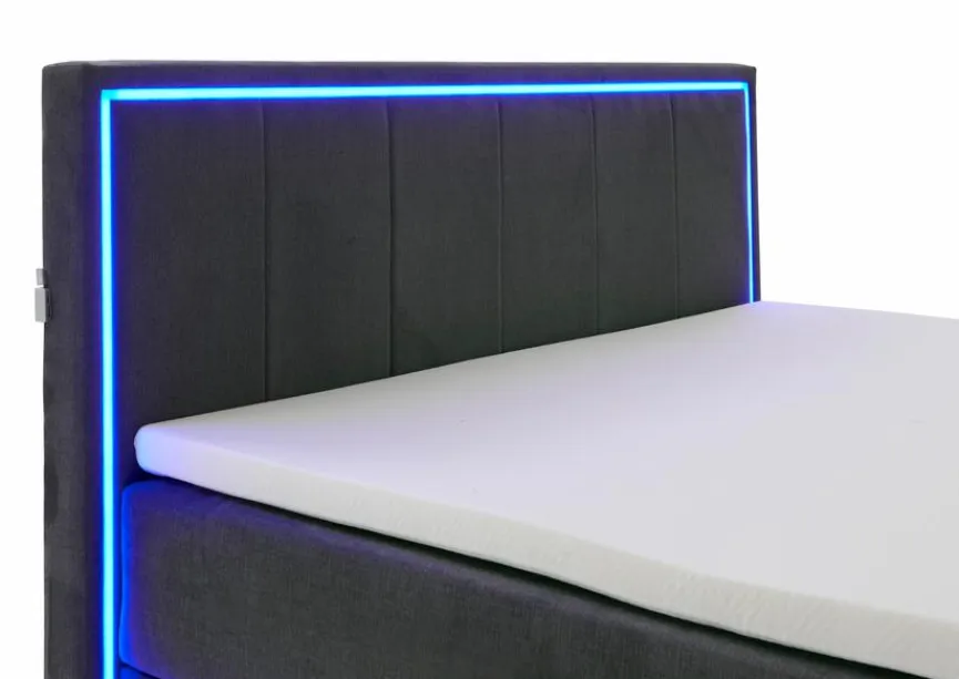 meise.möbel Boxspringbett Colorado II 180 x 200 cm Anthrazit