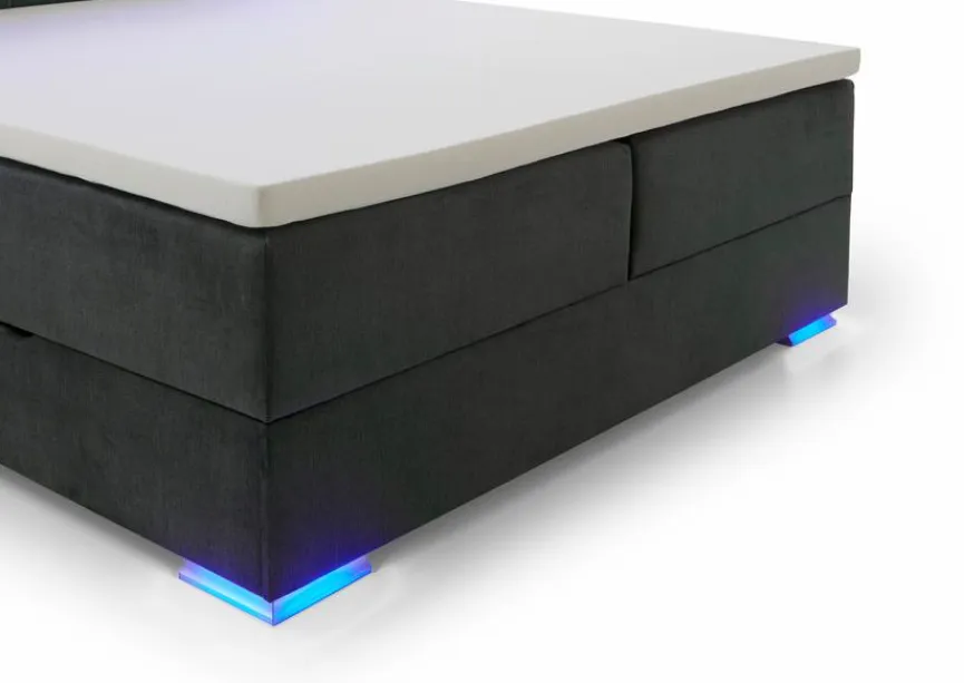 meise.möbel Boxspringbett Colorado II 180 x 200 cm Anthrazit