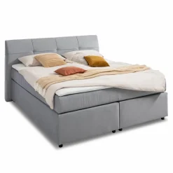 Outlet Winkle Boxspringbett Dreambox 180 x 200 cm Hellblau