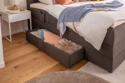 Outlet Ergodream Boxspringbett Lund 180 x 200 cm Dark Grey