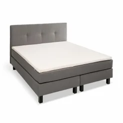 Outlet Ergodream Boxspringbett Lund 200 x 200 cm Anthrazit