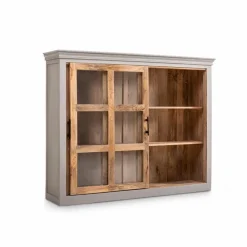 Discount Buffetaufsatz Toulon Grau / Weiß