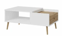 FORTE Couchtisch Harllson Weiß / Eiche