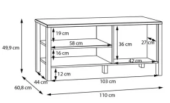 Best FORTE Couchtisch Saitama Hellgrau