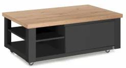 New set one by Musterring Couchtisch York Graphit / Eiche