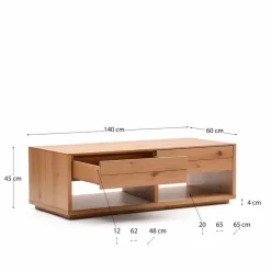 Best Kave Home Couchtisch Alguema Eiche