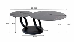 KARE DESIGN Couchtisch Beverly 85504