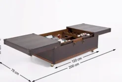 New KARE DESIGN Couchtisch Globetrotter 75167 Braun