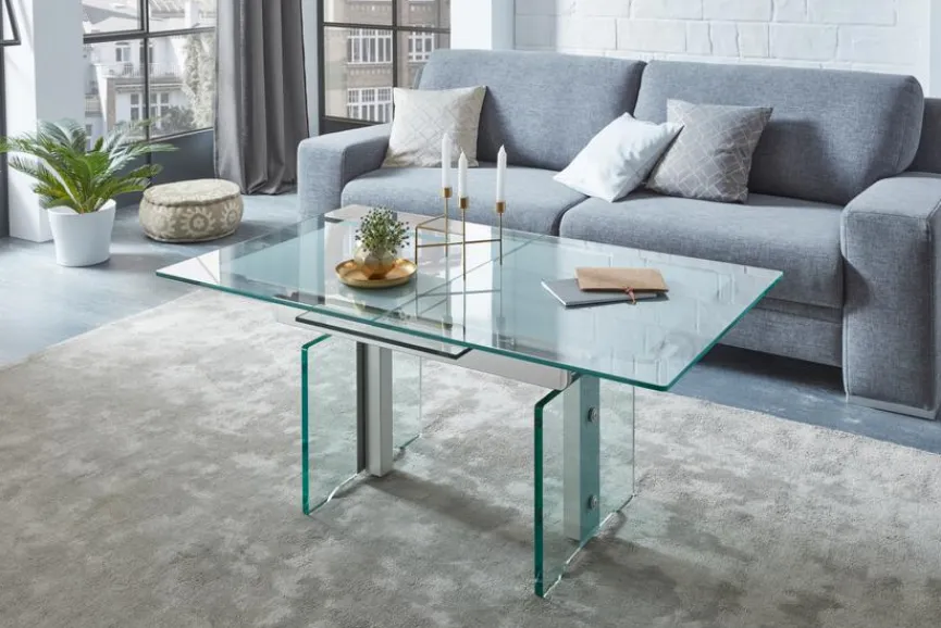 New Vierhaus Couchtisch 2181-KGP Transparent